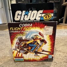 Vintage 1985 Gl Joe Cobra Flight Pod Trubble Bubble Complete w  Box & Blueprint
