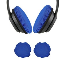 1 Pairs Headphone Ear Pads Covers 2.4"-3.3" Headset Ear Pad Cloth Cover Blue