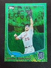 2013 Topps #330 Ryan Raburn Emerald Foil Detroit Tigers