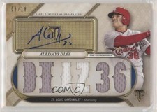 2017 Topps Triple Threads Auto Relics 8/18 Aledmys Diaz #TTAR-AD4 Auto 0l1