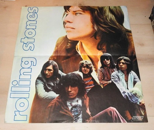 Rolling Stones Let It Bleed LP with original unused ROLLING STONES poster