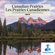 Trends International 2026 Canadian Prairies Bilingual 12"x12" Wall Calendar