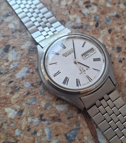 Vintage Seiko Quartz Type II (SQ) JDM 7546 7010 September 1977 Kanji
