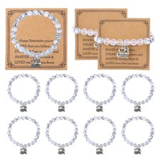 12 Sets Cheer Bracelets with Encouragement Card Gifts for Girls, Cheerleading...