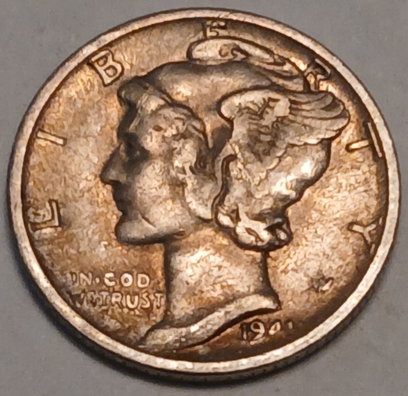 1941-S Mercury Dime 90% Silver - Large S variety