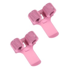 2Pcs Pen Clip, 2 Holes Pen Holder Clip Metal for Notebook Journal, Pink