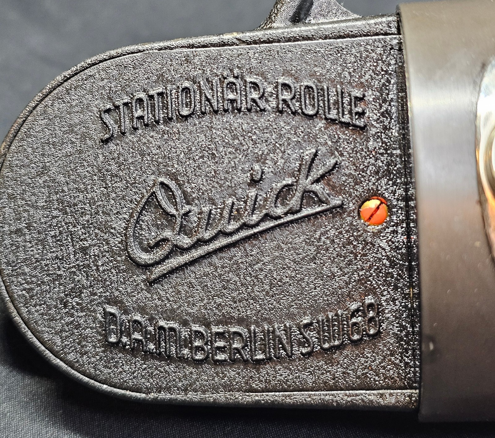 QUICK Stationar Rolle Dam Berlin SW68 Drum Bait Casting Fishing Reel Germany 