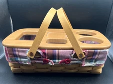 Longaberger Road Trip Gathering Basket CHOOSE REPLACEMENT PARTS LID LINER COVER