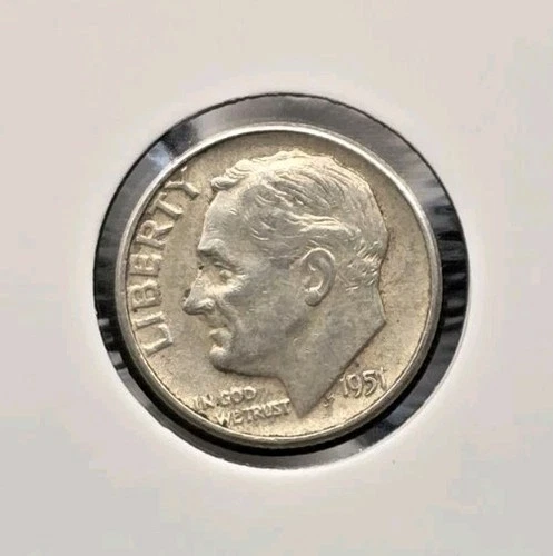 1951-P Roosevelt Dime 90% Silver US Mint Philadelphia