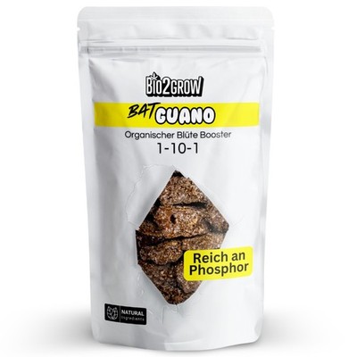 Bio2grow Guano Fledermausdünger Phosphor Kalium Organisch Bat Guano