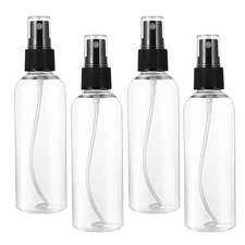 4pcs 100ml Plastic Spray Bottles Portable Refillable Empty for Travel