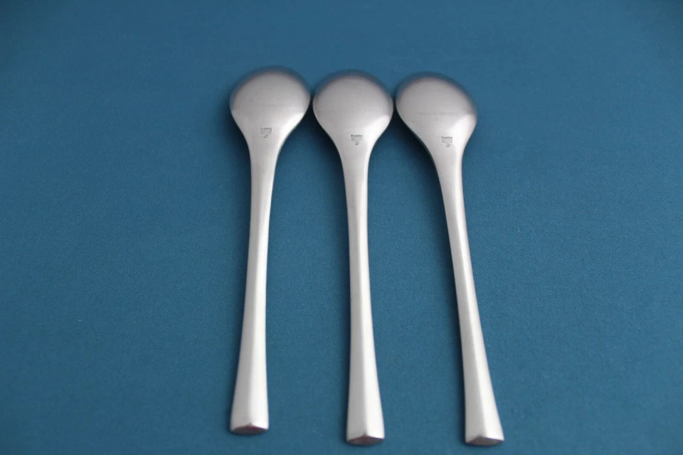 3 cucharaditas Dansk ODIN acero inoxidable satinado Alemania 6 3/8" Foto 4 de 4
