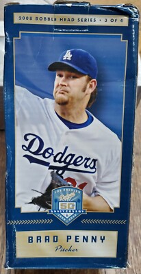 Dodgers 50th Anniversary Brad Penny Pitcher Bobblehead Baseball