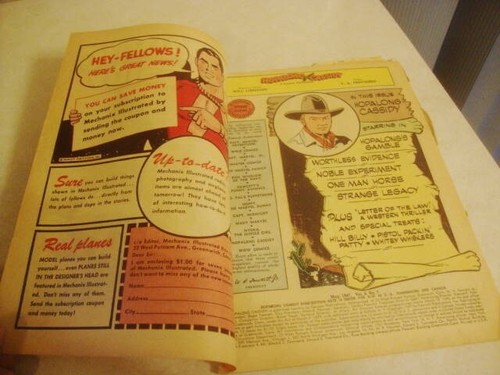 Vintage 1947 Fawcett 10 cent HOPALONG CASSIDY Vol. 2 No. 7 Comic Book Western! - Picture 3 of 7