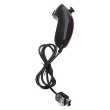 Wii Nunchuck Black For Nintendo Video Game Co...