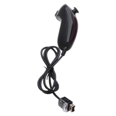 Wii Nunchuck Black For Nintendo Video Game Controller Remote For Wii & Wii U
