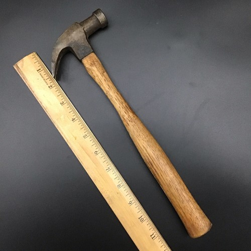 Vintage Heller #2 1/2 Carpenters Bell Face Adze Eye Hammer 7 oz Original Handle - Picture 3 of 8