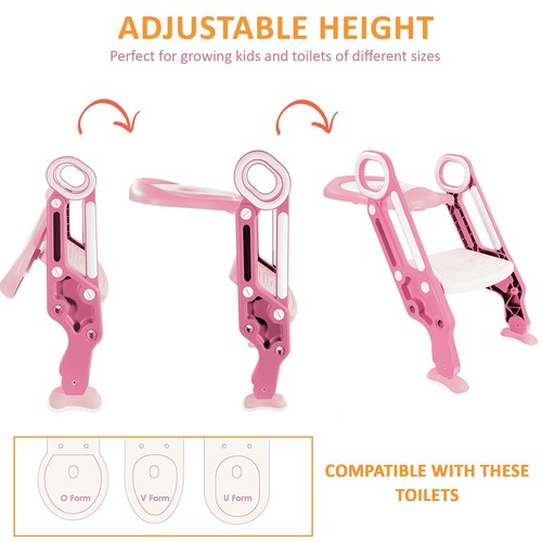SAFETY POTTY BABY TODDLER TRAINING TOILET SEAT STEP LADDER LOO TRAINER - Picture 6 of 10