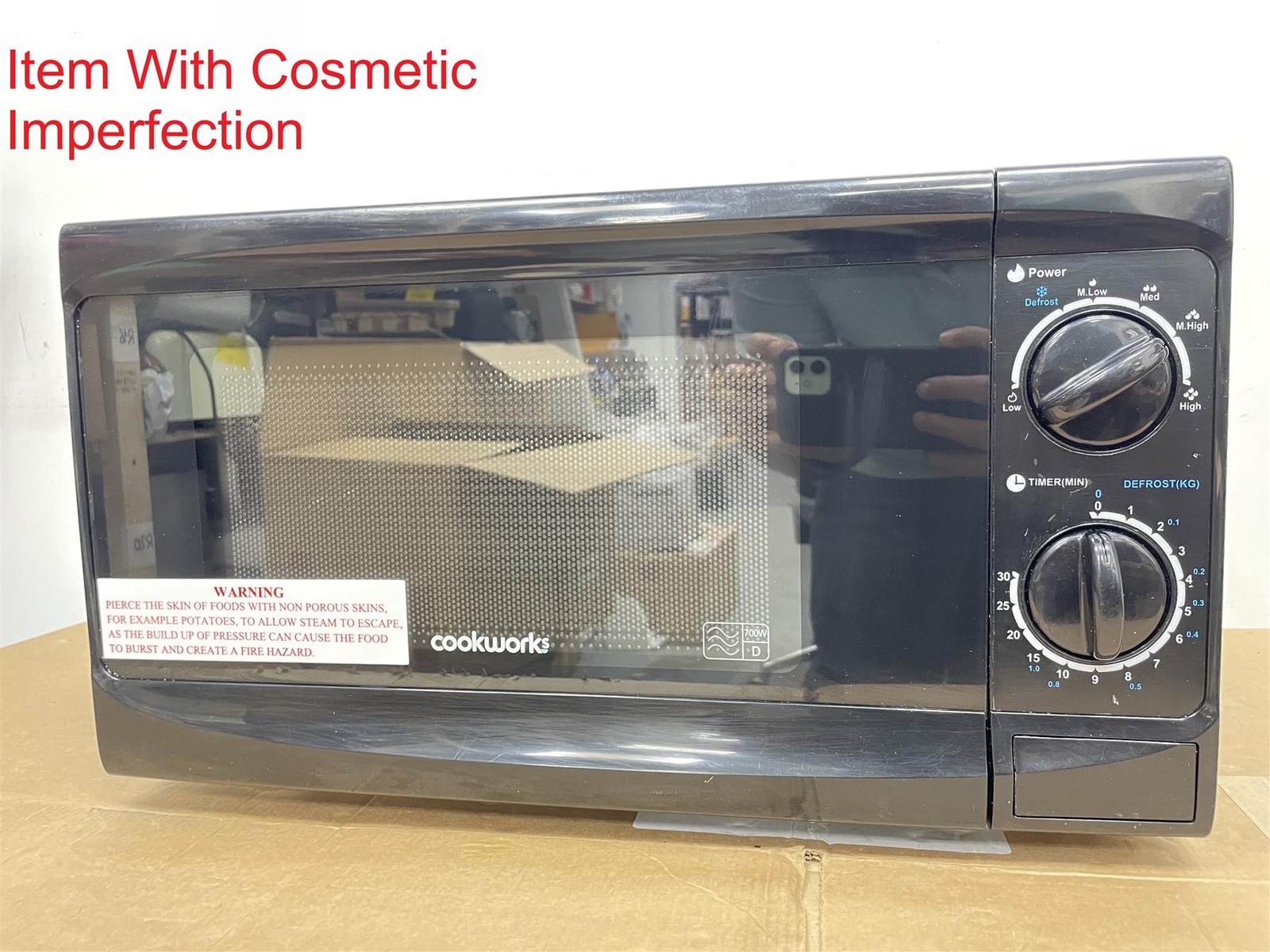 Cookworks 700W Standard Defrost Microwave Oven MM7 Absolute Breeze