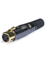 Lot of 2 - 3 Pin XLR Female Mic Microphone Premium Audio Plug Connector