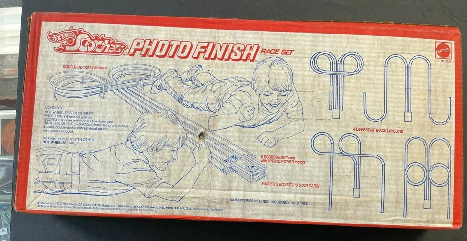 Hot Wheels Scorchers 1979 foto acabado carrera conjunto sellado nuevo n.º 1265 con 2 coches (aa) Foto 2 de 4
