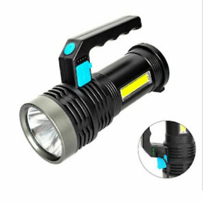 Torcia LED Ricaricabile Tramite USB - Potente MAh - Con Luce Laterale Impermeabile Per Escursioni Di Emergenza Caccia E Campeggio 92007602 - Foto 7