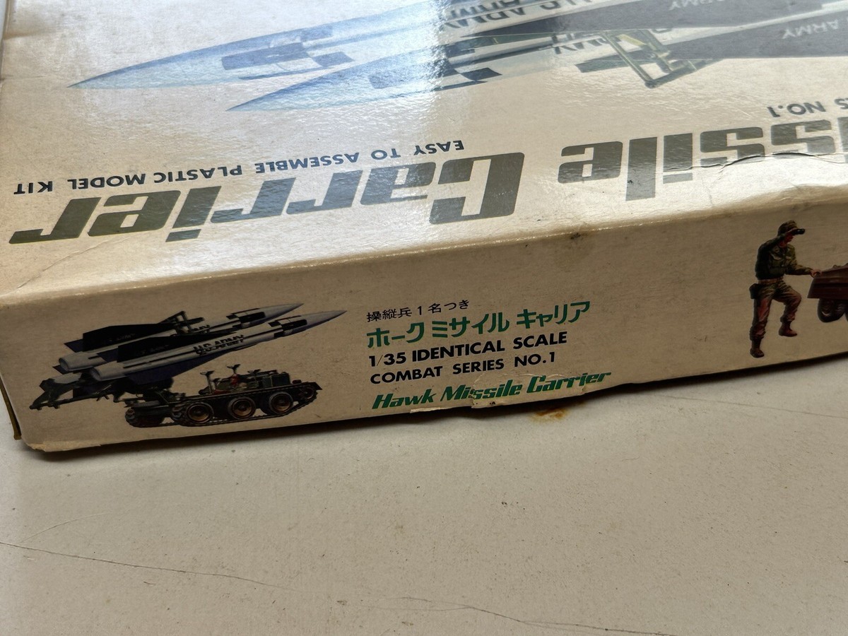 Rare Vintage Crown Hawk Missile Carrier Model Kit 1/35