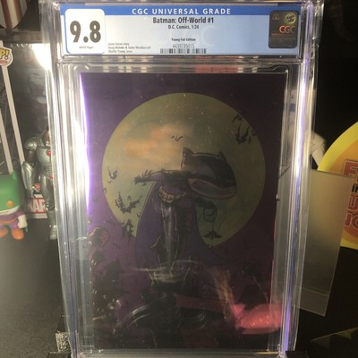 BATMAN OFF WORLD #1 - CGC 9.8 - SKOTTIE YOUNG EXCLUSIVE VIRGIN FOIL