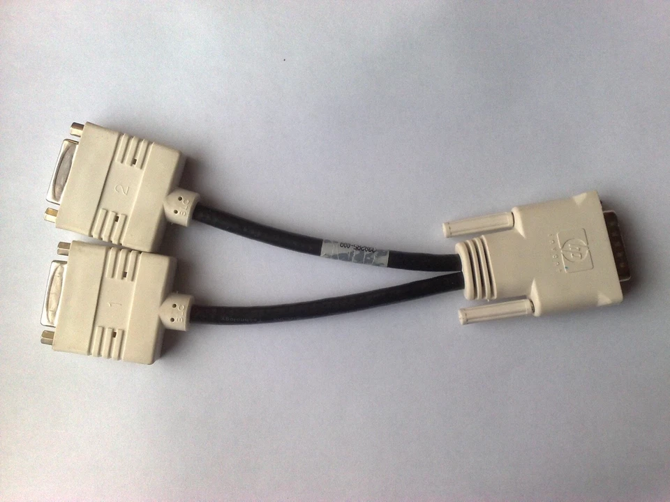 DUAL HP 625629-001 632486-001 NVIDIA NVS300 P1035 512MB PCIE WIN 10 DVI SPLITTER - Image 2 of 2