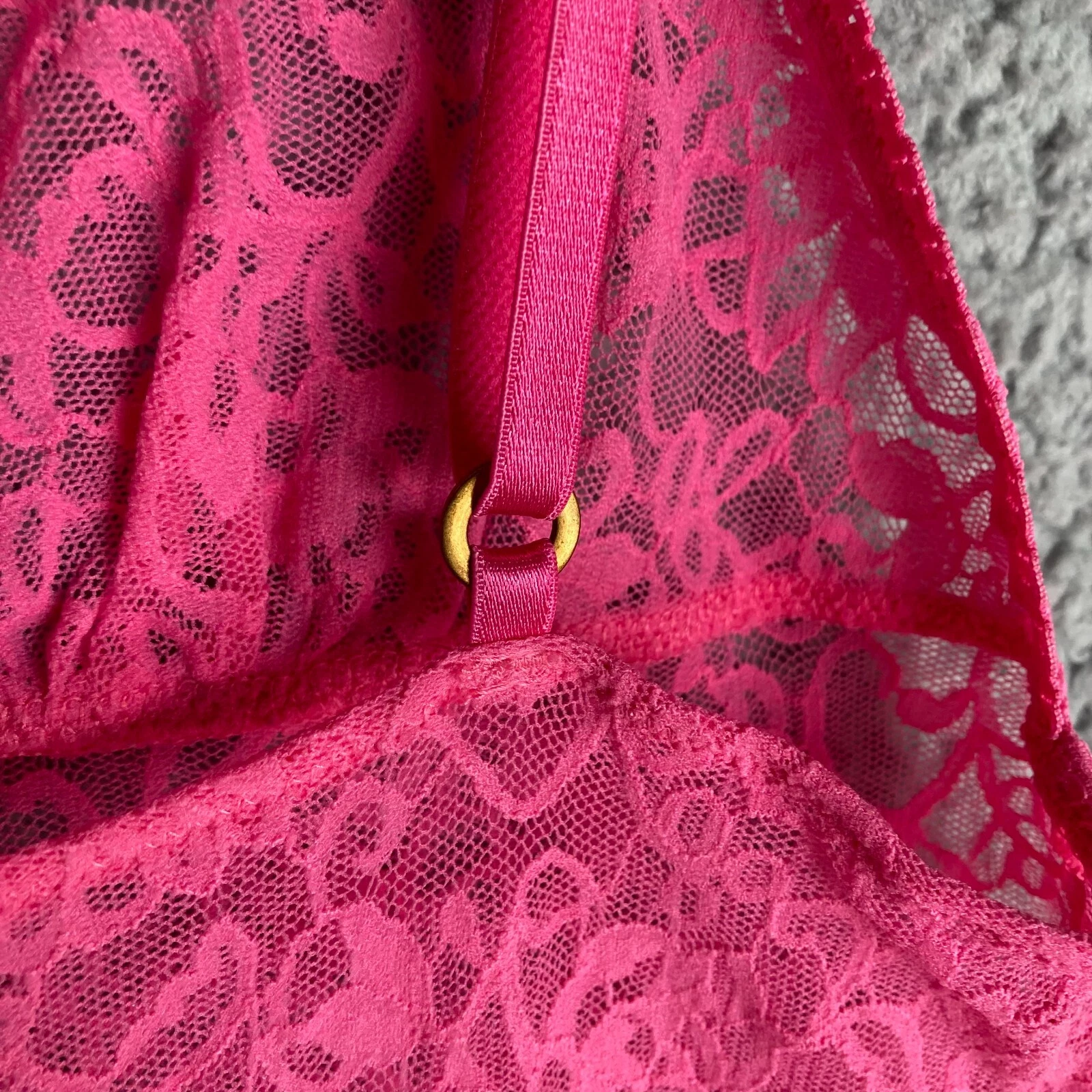 UNDERCOVER Victoria Secret Vestito Slip M Baby Doll Cami Trasparente Pizzo Civetta Lingerie Top