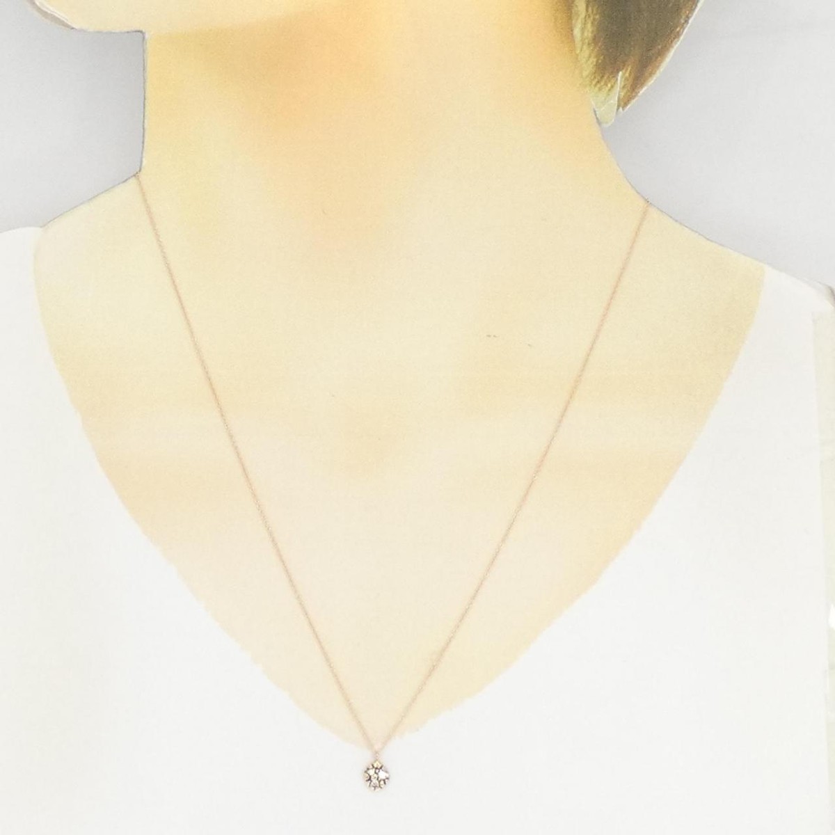 Authentic K18PG K18BG Diamond Necklace #260-007-147-8968 | eBay