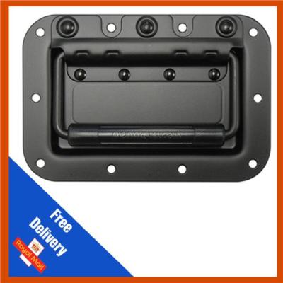 Penn Elcom | Schwarzer versenkter Klappgriff | Flightcase Griff | 107 x 160 mm
