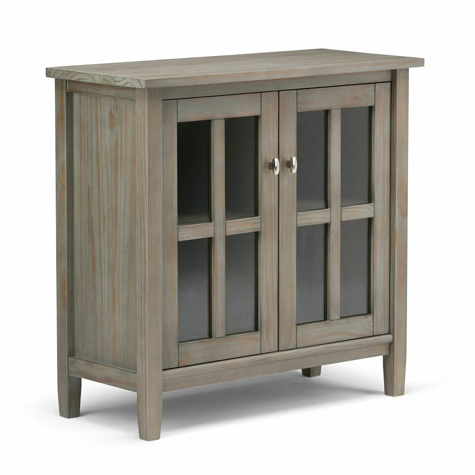 Warm Shaker Solid Wood 32 in Wide Low Storage Cabinet - Image 4 of 4