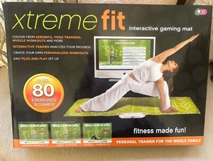 Xtreme Fit Interactive Gaming Mat 80 Exercises Games Yoga Aerobic,$75 Value New!