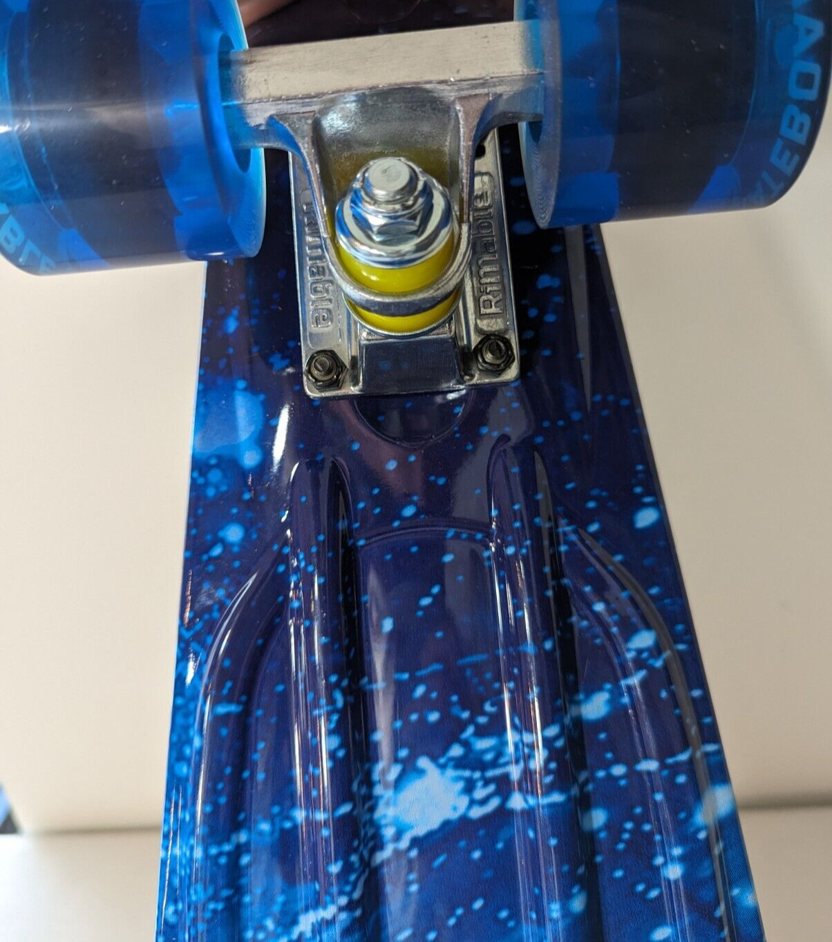 Rimable Penny Board 22" Skateboard Complete Galaxy Blue