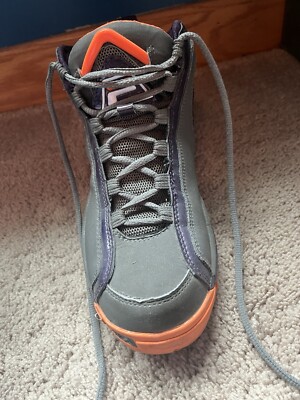 Purple and Orange Fila High Tops Size 9.5