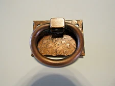 Vintage Copper Drop Ring Drawer Finger Pull Cabinet Door Handle Stanley