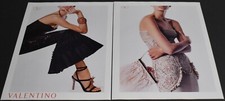 2002 Print Ad Sexy Heels Fashion Lady Long Legs Valentino Elegant Dress Art