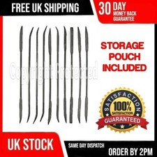 10PC RIFFLER SET CURVED DOUBLE ENDED METAL HOBBY TOOL FILING JEWELLERY JEWELLERS