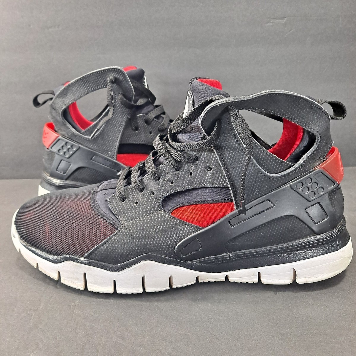 Basketball Red Huaraches Men Nike Air Huarache Black/Red Men's Mid