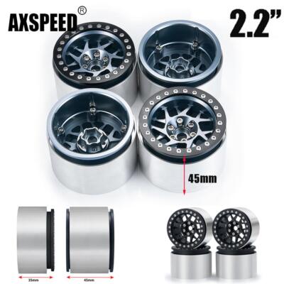 FLYXM 2.2'' Beadlock Radfelge 45mm Breite für 1/10 RC Rock Crawler Axial RBX10