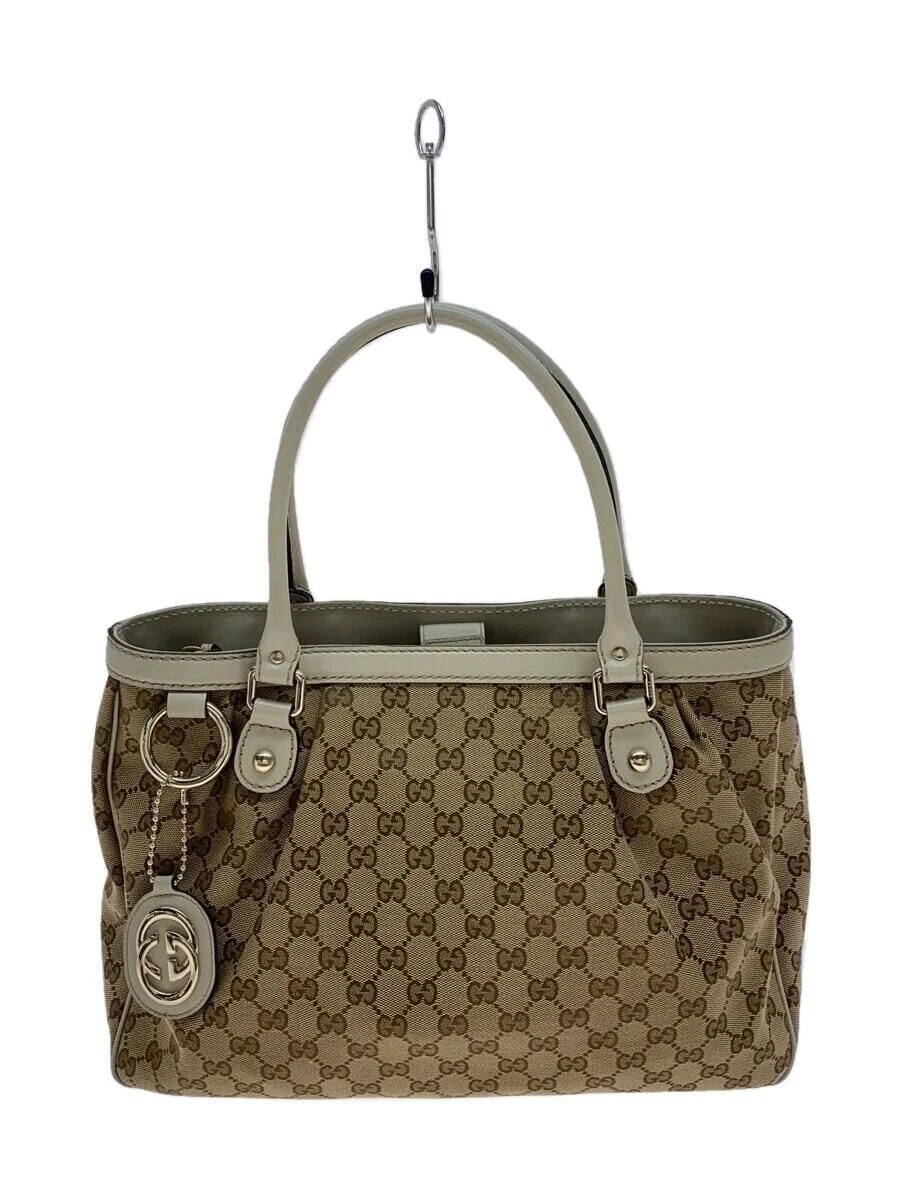 GUCCI tote bag Sookie GG canvas White Used
