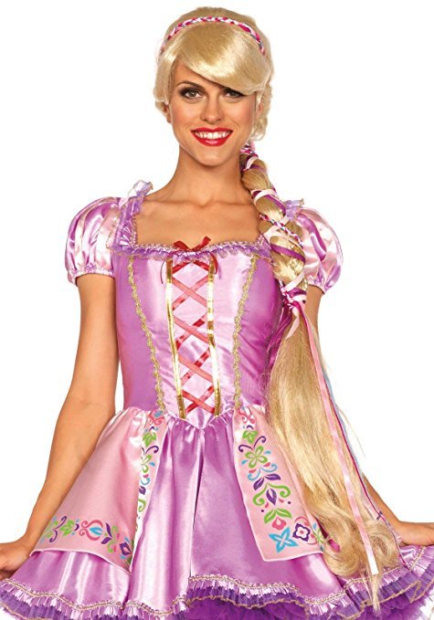 Leg Avenue Rapunzel Fairy Cuento Disney Adulto Mujer Disfraz Halloween Wig A2674