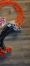 12 TIE CORDS 5ft ea. Rust-free crimps Orange hitch rubber combo