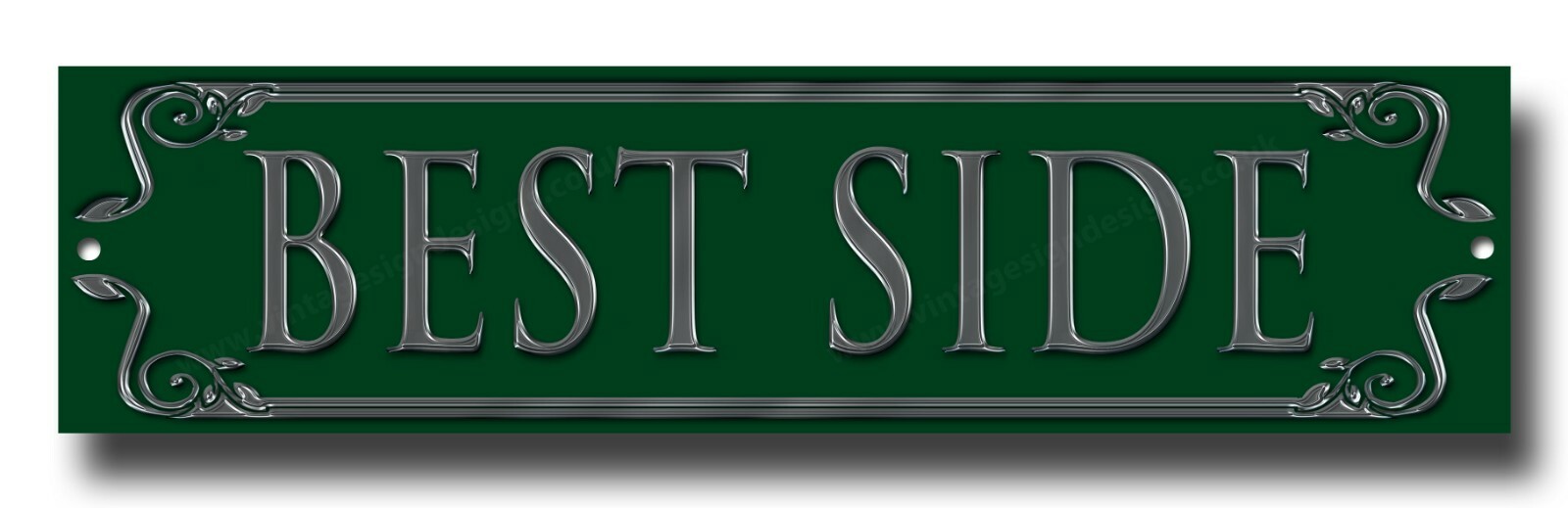 Vintage British Pub Style Metal Home Bar Sign 12x3 Inches