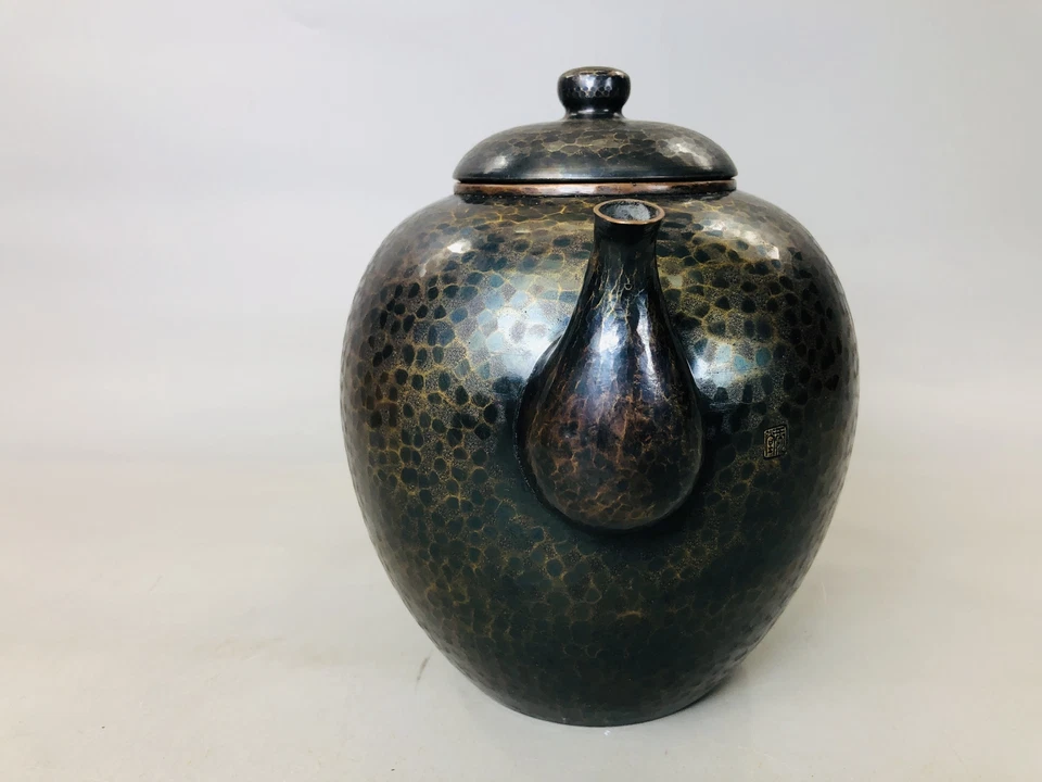 Y5866 TEA POT Gyokusendo mizusashi caixa assinada Japão antiga cerimônia do chá vintage - Imagem 3 de 4