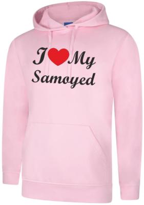 I Love My Samoyed Dog Geschenk Unisex Hoody Hoodie Kapuzenpullover