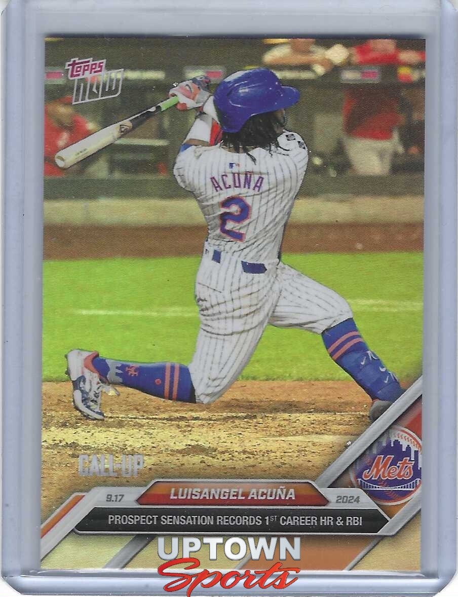 Luisangel Acuña - 2024 MLB TOPPS NOW Card 711SP 1ST Career Homerun 