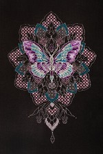 Cross Stitch Kit "Butterfly", size 6.7x9.8 in 17.0x25.0 cm 