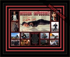 TOM CRUISE MISSION IMPOSSIBLE ETHAN HUNT LTD ED SIGNED AND FRAMED MEMORABILIA